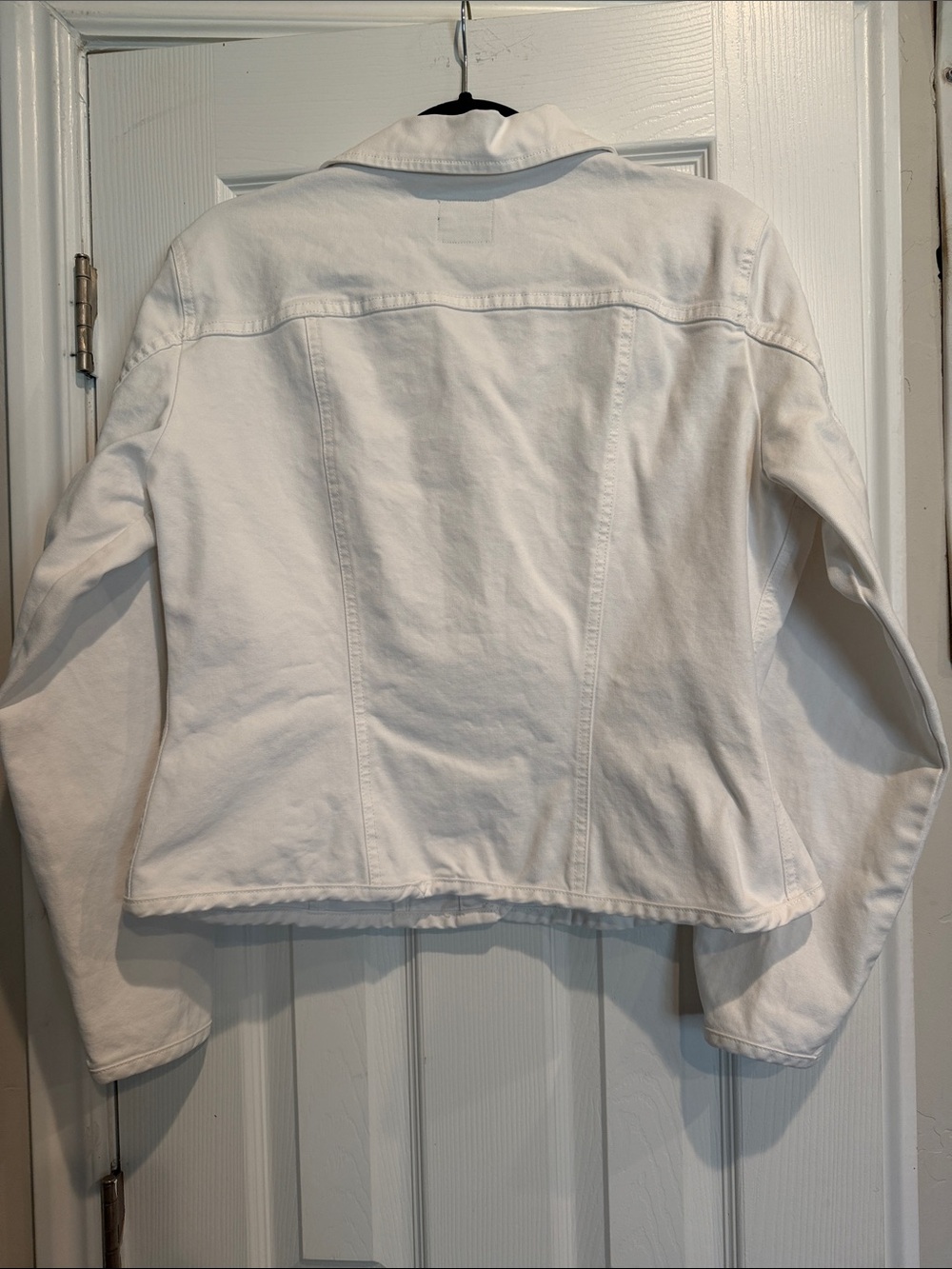 Vintage Faconnable White Jean Jacket with Button Front - Designed in Paris - Picture 7 of 7